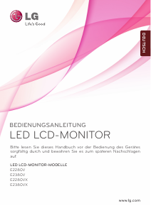 Bedienungsanleitung LG E2280V-PN LED monitor