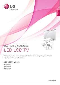 Bruksanvisning LG M2232D-PR LED skärm