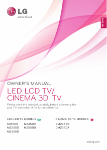 Bruksanvisning LG M2450D-PC LED skärm