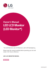 Bruksanvisning LG 27MP68HM-P LED skärm
