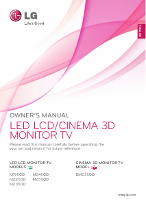 Bruksanvisning LG DM2350D-PZ LED skärm