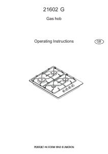 Bruksanvisning AEG 21602G Häll