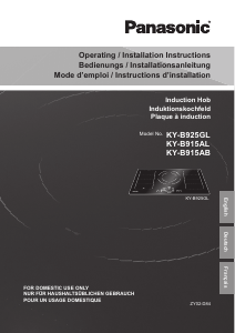 Manual Panasonic KY-B925GLEPG Hob