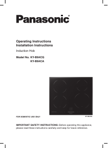 Manual Panasonic KY-B64CABXD Hob