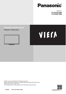 Bruksanvisning Panasonic TX-P50GT50B Viera Plasma TV