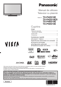 Manual Panasonic TX-P42S10E Viera Televizor plasma