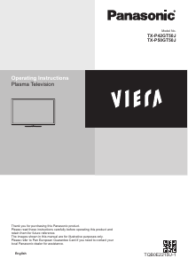 Bruksanvisning Panasonic TX-P50GT50J Viera Plasma TV