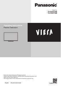 Bruksanvisning Panasonic TX-P50XT50B Viera Plasma TV