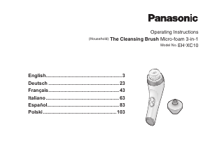 Bruksanvisning Panasonic EH-XC10 Ansiktsrengöringsborste