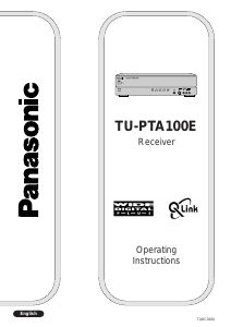 Manual Panasonic TU-PTA100E Digital Receiver