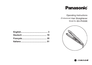 Handleiding Panasonic EH-PHS9K Stijltang