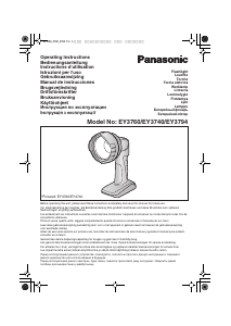 Bruksanvisning Panasonic EY3760 Lommelykt