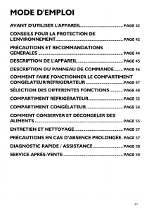 Mode d’emploi Whirlpool ARC 4218/IX/A+ Réfrigérateur combiné