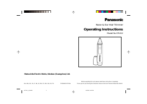 Brugsanvisning Panasonic ER-412 Næsehårstrimmer