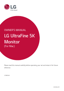 Bruksanvisning LG 27MD5KA-B UltraFine LED skärm