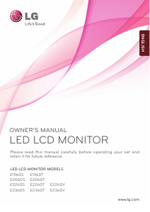 Bruksanvisning LG E2360T-PN LED skärm