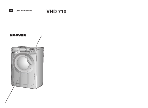 Handleiding Hoover VHD 710 Wasmachine