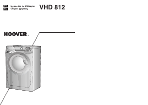 Manual Hoover VHD 812-85S Máquina de lavar roupa
