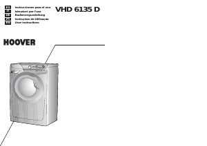 Manual Hoover VHD 6135D-37S Máquina de lavar roupa
