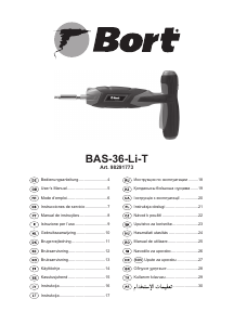 Manual Bort BAS-36-Li-T Șurubelniță