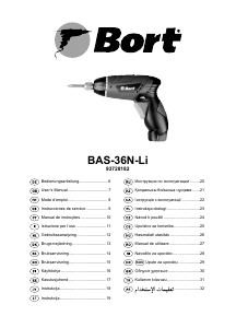 Manual Bort BAS-36N-Li Șurubelniță