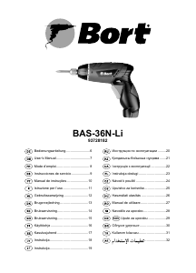 Návod Bort BAS-36N-Li Skrutkovač