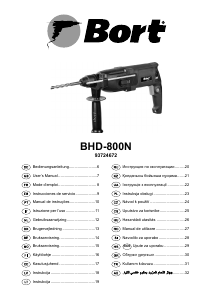 Használati útmutató Bort BHD-800N Fúrókalapács