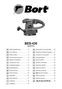 Manuale Bort BES-430 Levigatrice rotoorbitale