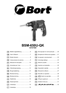 Bruksanvisning Bort BSM-650U-QK Slagdrill
