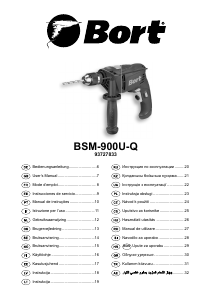 Návod Bort BSM-900U-Q Príklepová vŕtačka