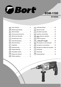 Manuál Bort BSM-1100 Vrtací kladivo