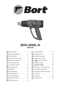 Manuale Bort BHG-2000L-K Pistola ad aria calda