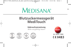 Bedienungsanleitung Medisana MediTouch Blutdruckmessgerät