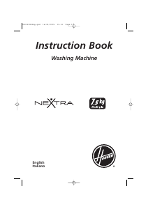 Handleiding Hoover HNF 7167-80 Wasmachine