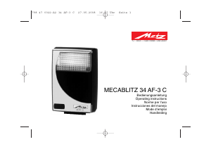 Manuale Metz Mecablitz 34 AF-3 C Flash