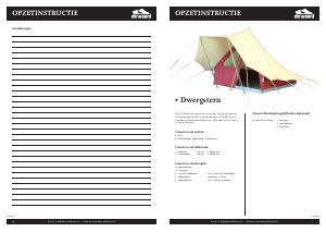 Handleiding De Waard Dwergstern Tent