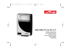 Manual Metz Mecablitz 34 AF-3 P Flash