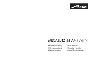 Mode d’emploi Metz Mecablitz 44 AF-4i N Flash