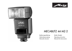 Manuale Metz Mecablitz 44 MZ-2 Flash