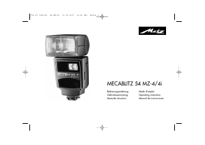 Bedienungsanleitung Metz Mecablitz 54 MZ-4i Blitz