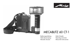 Handleiding Metz Mecablitz 60 CT-1 Flitser