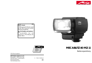 Bedienungsanleitung Metz Mecablitz 40 MZ-1i Blitz