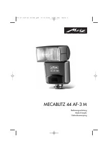 Bedienungsanleitung Metz Mecablitz 44 AF-3 M Blitz