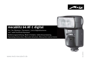 Mode d’emploi Metz Mecablitz 64 AF-1 digital Flash