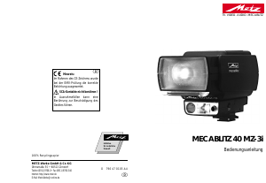 Bedienungsanleitung Metz Mecablitz 40 MZ-3i Blitz