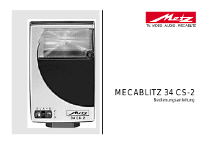 Bedienungsanleitung Metz Mecablitz 34 CS-2 Blitz