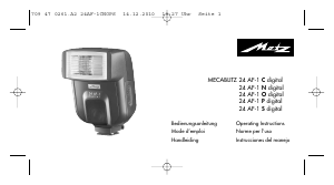 Manual Metz Mecablitz 24 AF-1 C digital Flash