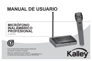 Manual de uso Kalley K-MI60N Micrófono