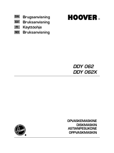 Bruksanvisning Hoover DDY 062 Diskmaskin