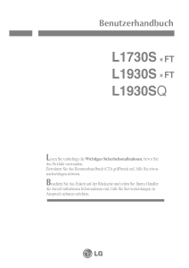 Bedienungsanleitung LG L1730SSFT LCD monitor